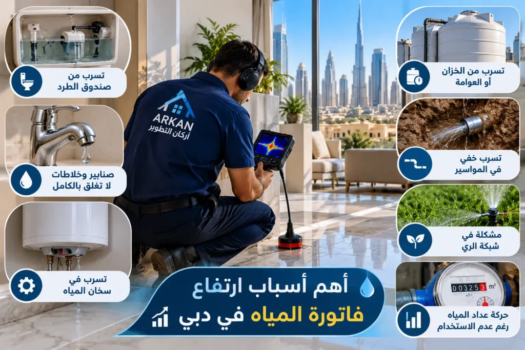 لماذا ترتفع فاتورة المياه في دبي رغم ثبات الاستهلاك؟ 3 أهم أسباب ارتفاع فاتورة المياه في دبي